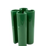 Franco Bettonica, Space age green ceramic vase, Gabbianelli Italy ca. 1970s