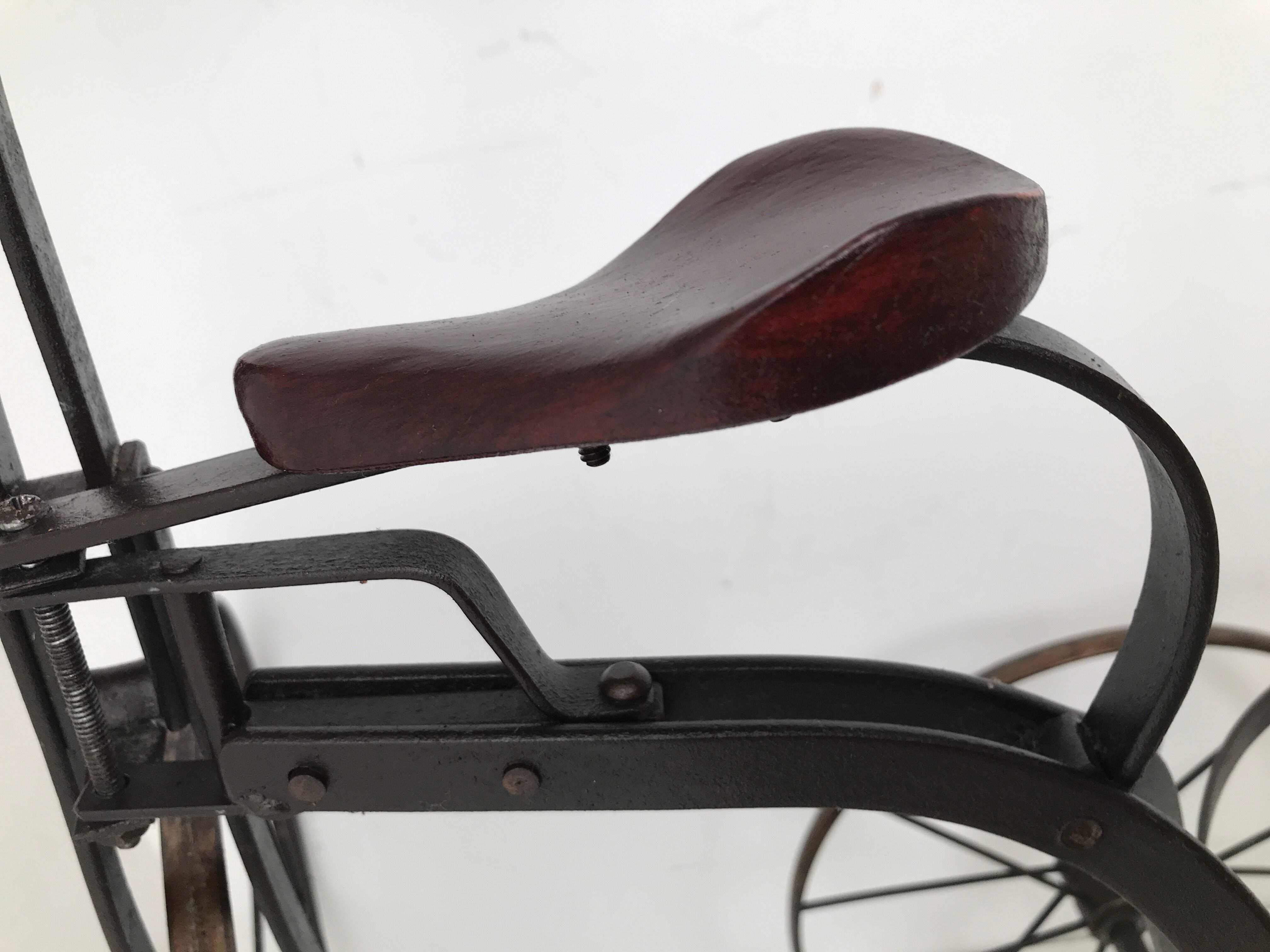 Old wood wrought iron tricycle bike