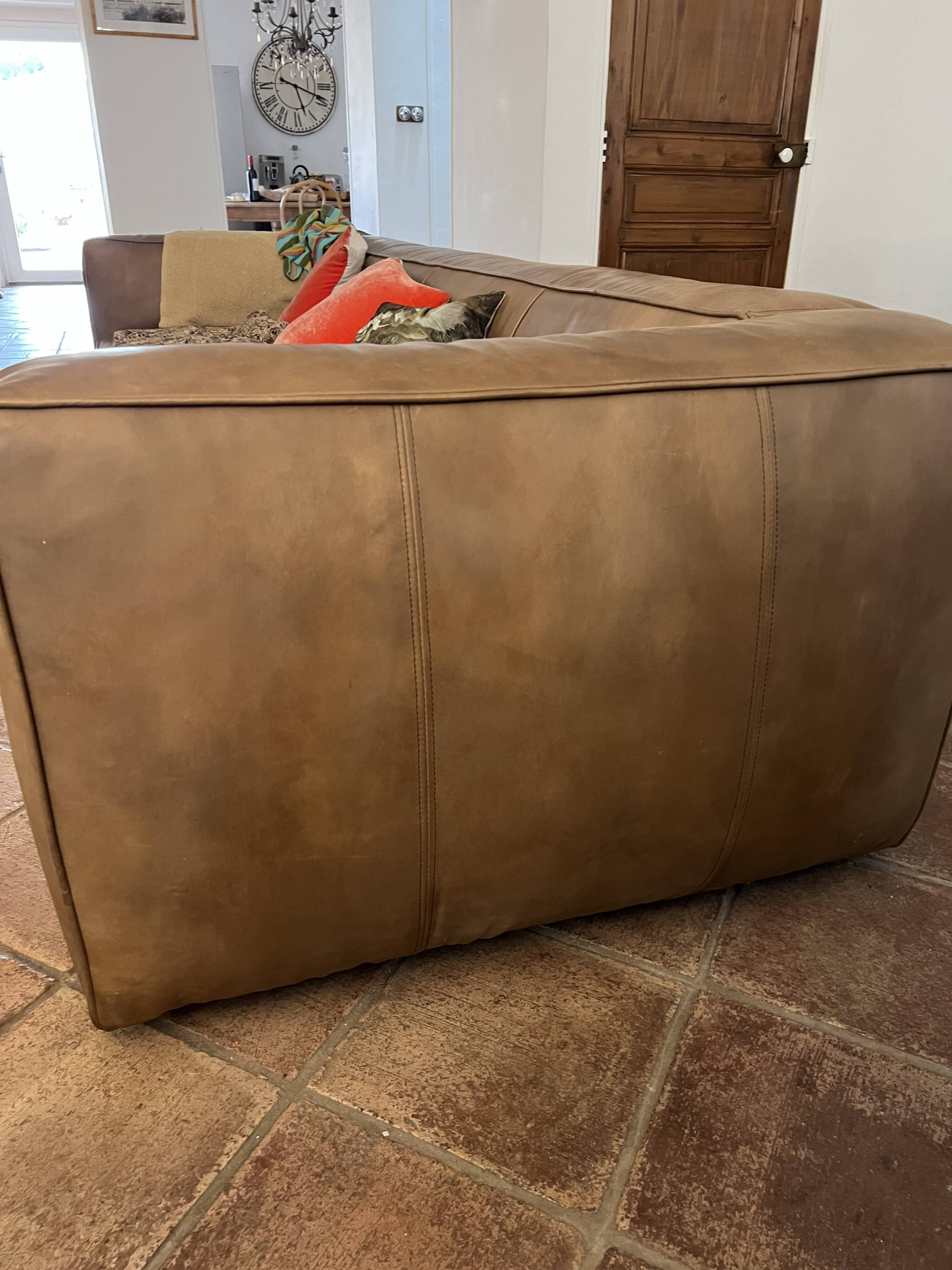 leather sofa
