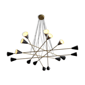 Italian design chandelier 1950,s