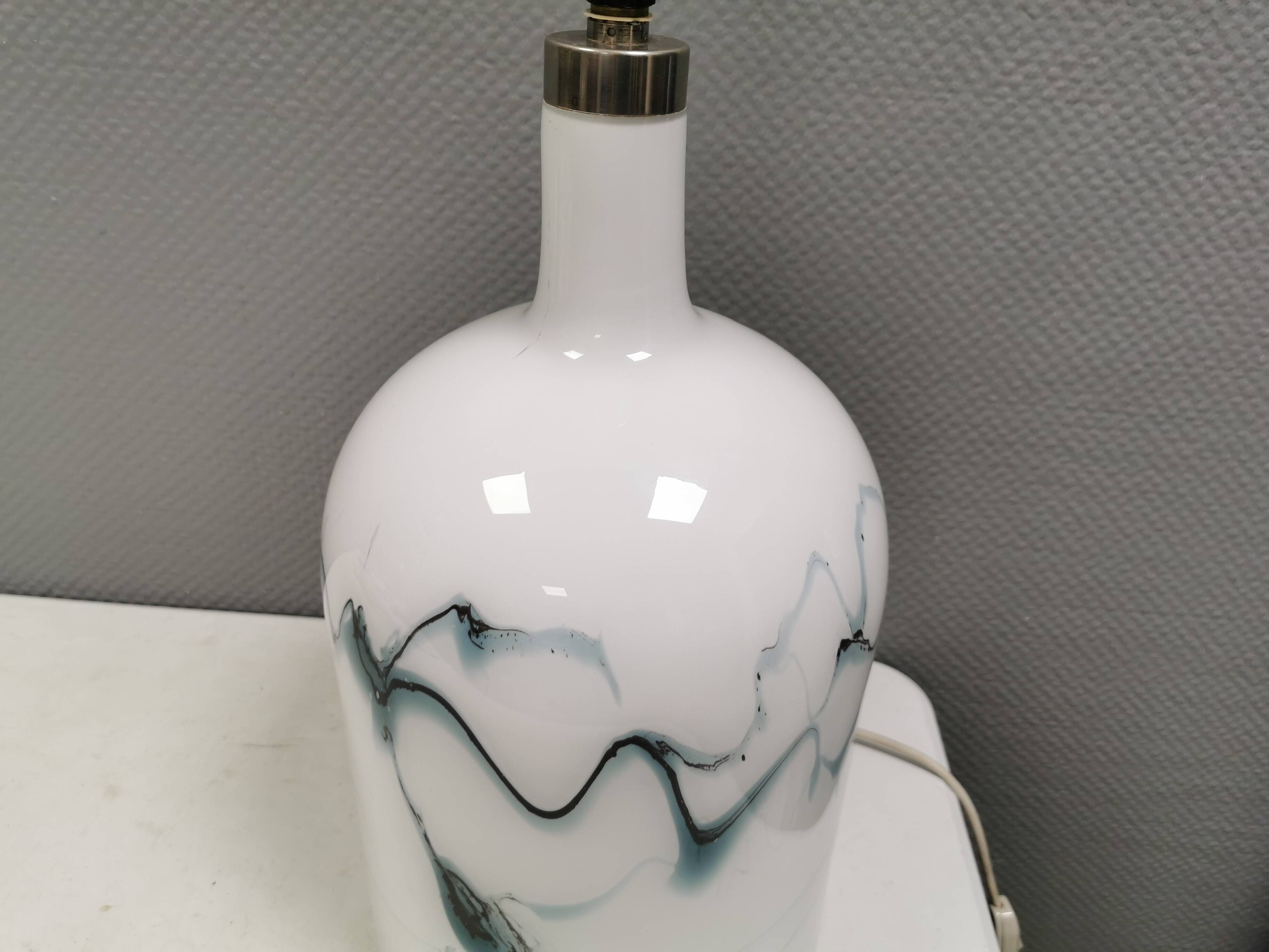 Crazy table lamp designed by Michael Bang for Holmegaard in 1973.