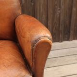 Leather club chair