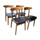Ensemble de 4 chaises Baumann modèle Licorne