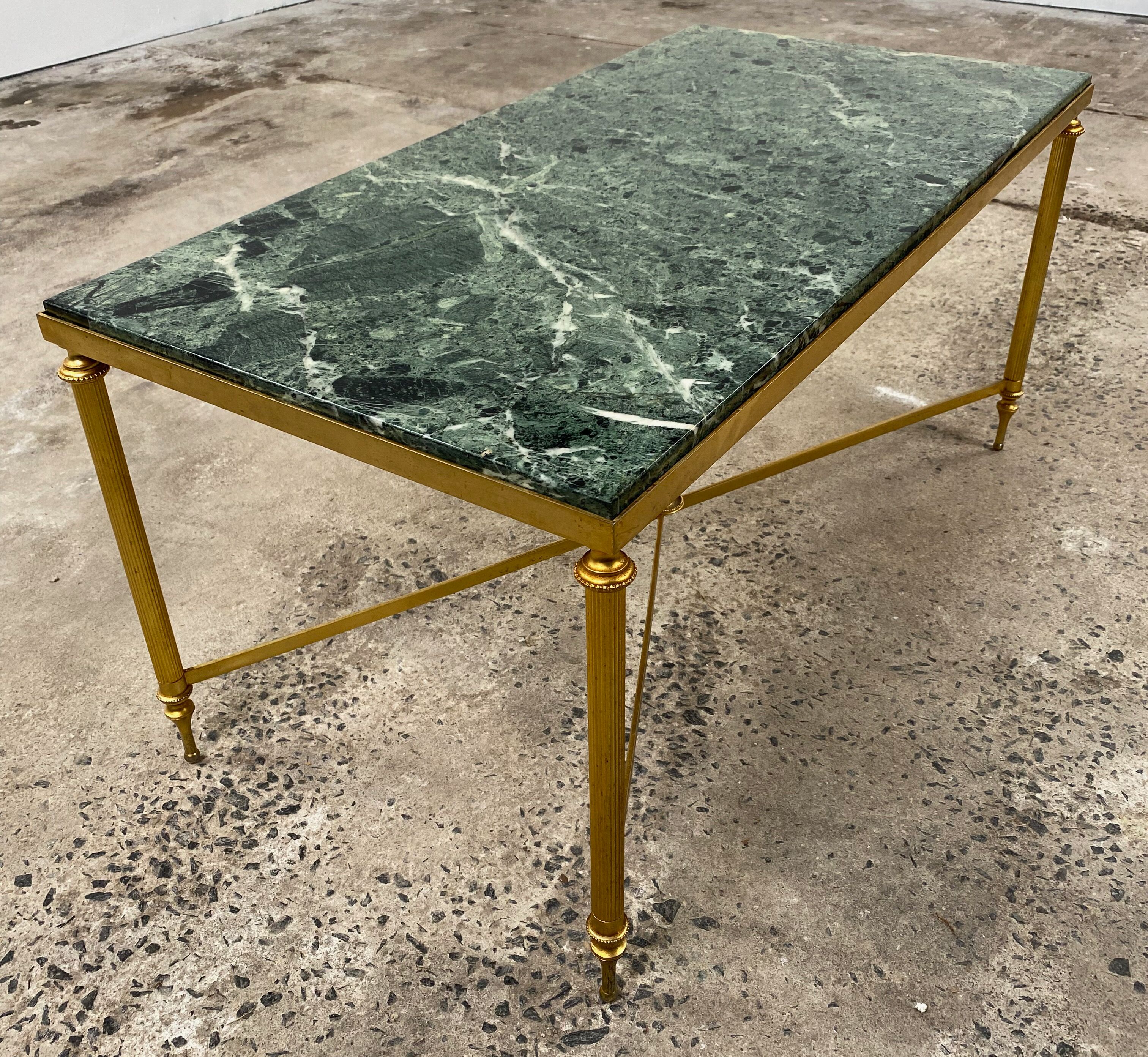 Marble and bronze coffee table 1960