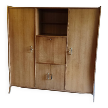 Wooden cabinet with tapered legs - French cabinetmaker - 1960s