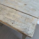 Old farmhouse table in weathered wood