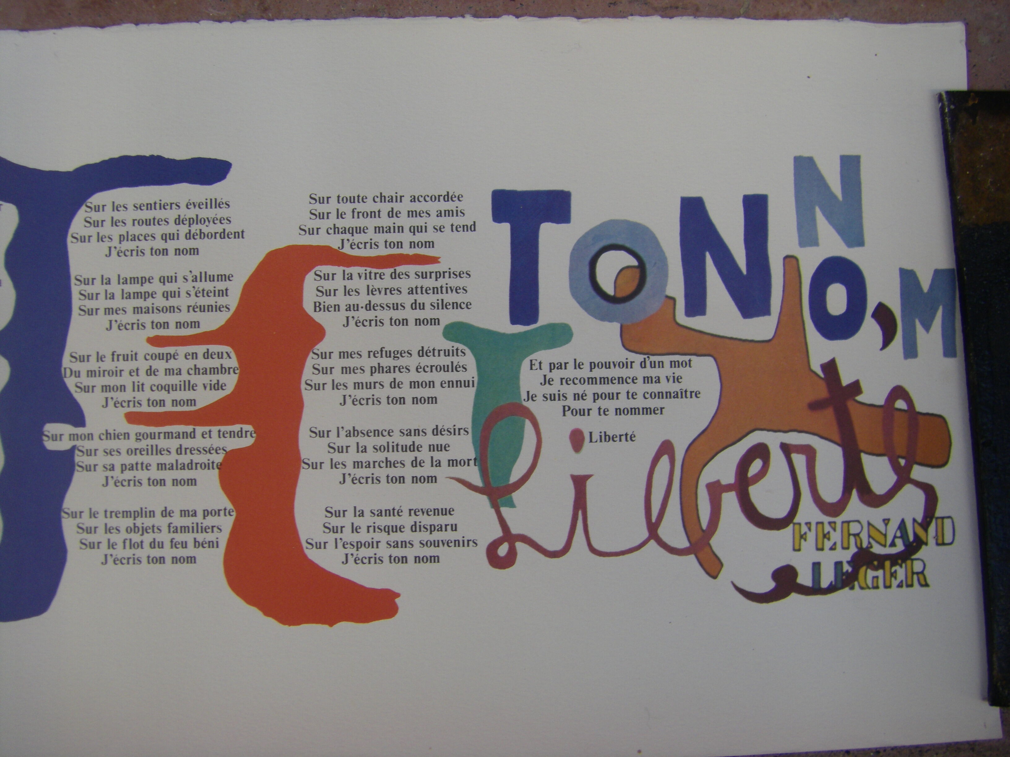 Fernand léger and paul eluard liberté