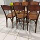 Suite de 6 chaises de Bistrot Baumann année 1930