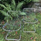 Chrome chairs style Rinaldi 70s