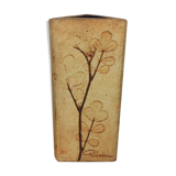 Raymonde Leduc herbarium triangular vase, ceramics