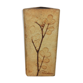 Raymonde Leduc herbarium triangular vase, ceramics