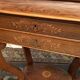 Worker end or back of sofa with inlaid decoration of period Charles X
