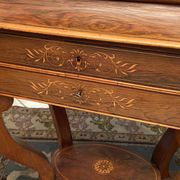 Worker end or back of sofa with inlaid decoration of period Charles X