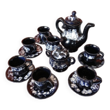 Complete Vallauris Ceramic Coffee Service, 1960s. Signed.