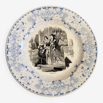 old plate Boch Frères Keramis