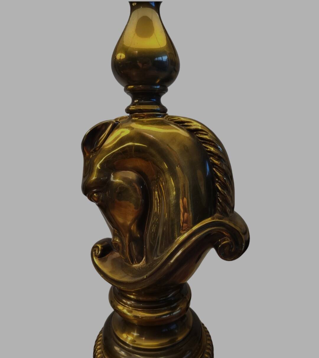 Ensemble de régence hollywoodienne grote tafellampen, design Paardenhoofd, Deknudt