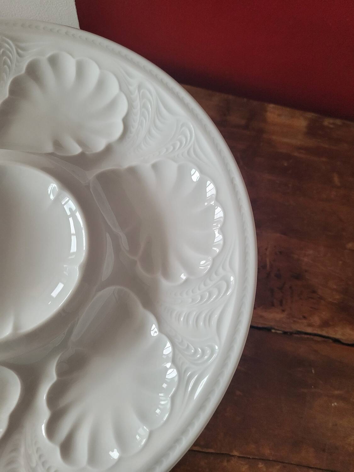 6 Limoges oyster plates