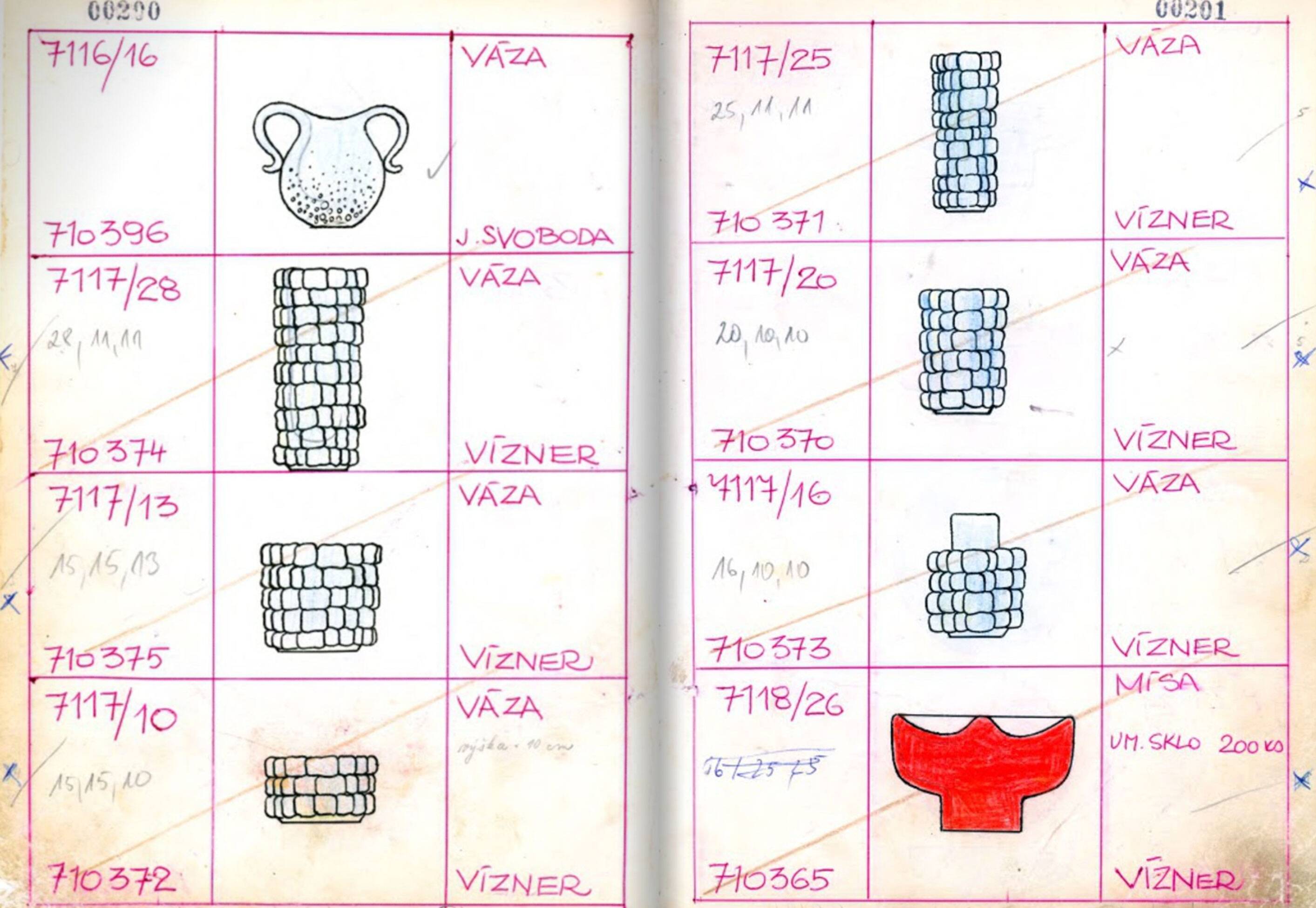 1970's Flower Vase by Frantisek Vizner