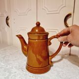 Vintage enameled ceramic coffee maker from the 60s