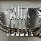 Lobster Platter and SIX Lobster Forks. Lobster Serving Set.