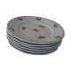 6 dessert plates decorated small porcelaiene flowers Sologne LAMOTTE