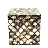 Mid-century mother-of-pearl flakes ice bucket, Italy 1950s