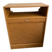 Low storage unit, 70s/80s three height-adjustable shelves