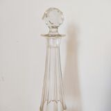 Carved glass decanter