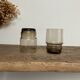 10 small vintage handmade glasses