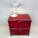 USM Haller "Ruby Red" – storage unit (as new condition)