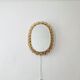 Illuminated floral mirror by Palwa
