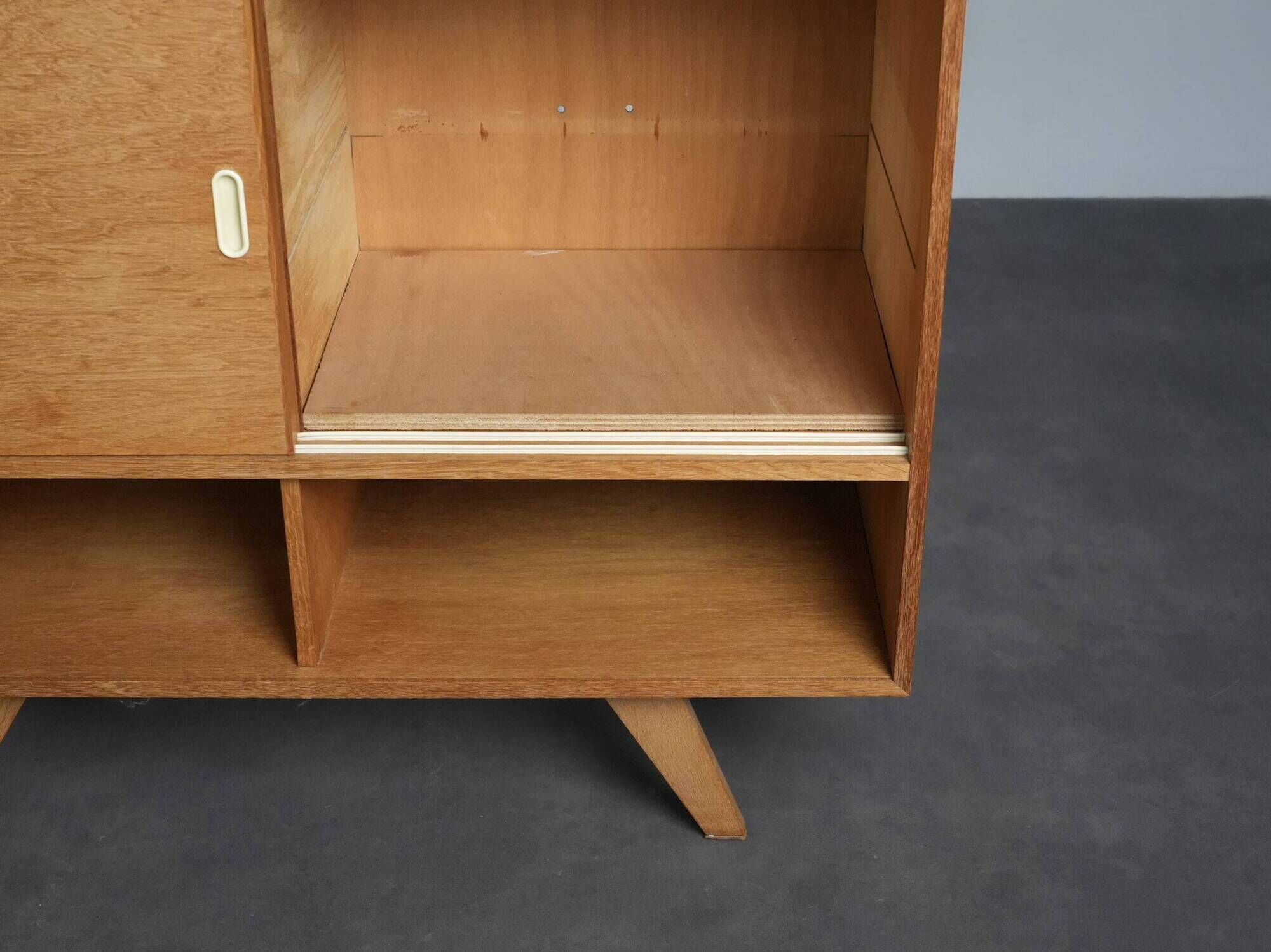Sideboard with sliding doors, Czechoslovakia, 1960s