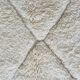 Berber carpet Beni Ouarain plain cream patterns in relief 196x172