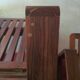 Paire de fauteuils modernistes palissandre de Rio à crémaillère