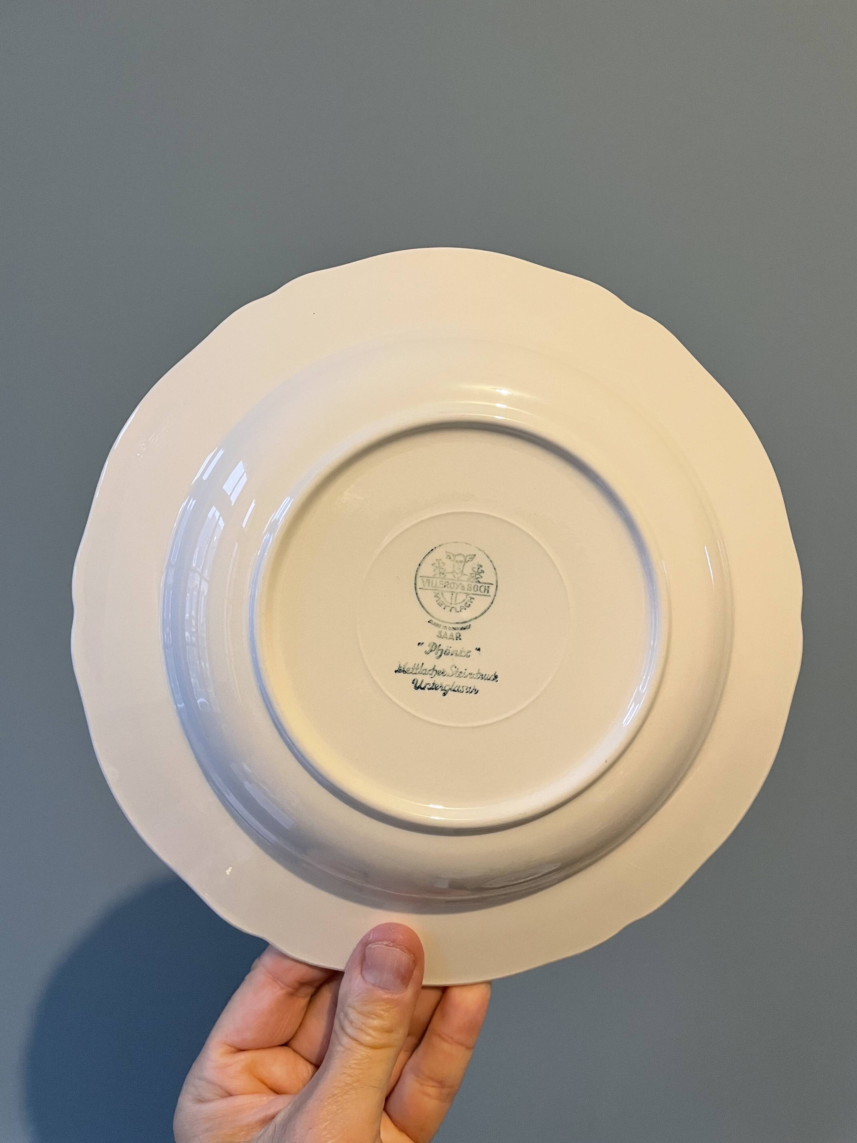 Set of 12 Villeroy and Boch hollow plates, model "Phoenix"