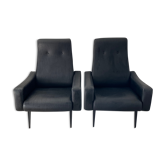 Pair of vintage folding armchairs from the 50s and 60s