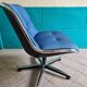 Blue Pollock Knoll armchair