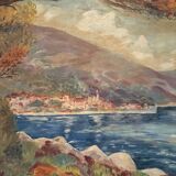 Landscape of Menton from 1934 signed