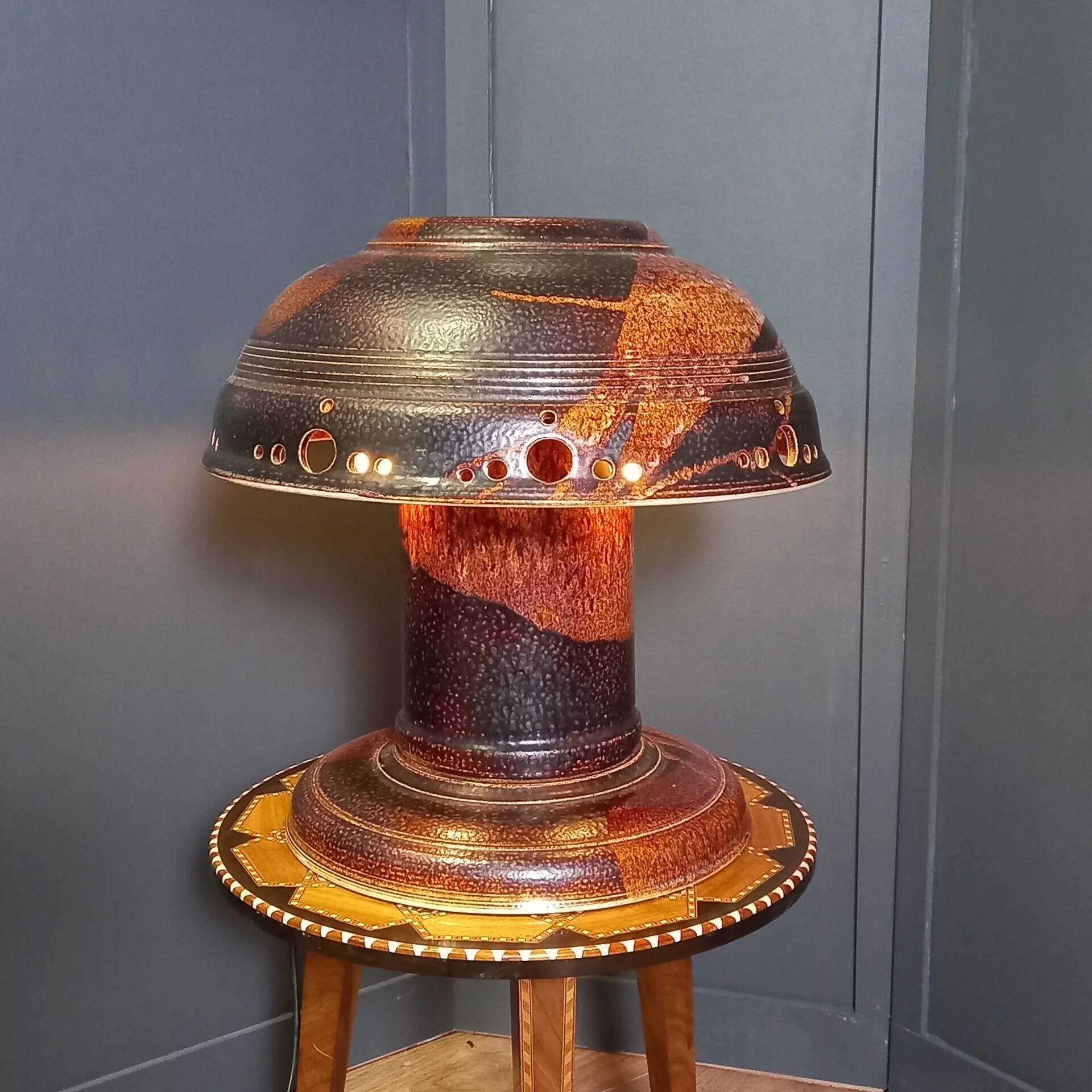 Vintage mushroom lamp