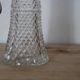 Large antique cut glass and silver-plated jug – English manufacture – 32 cm