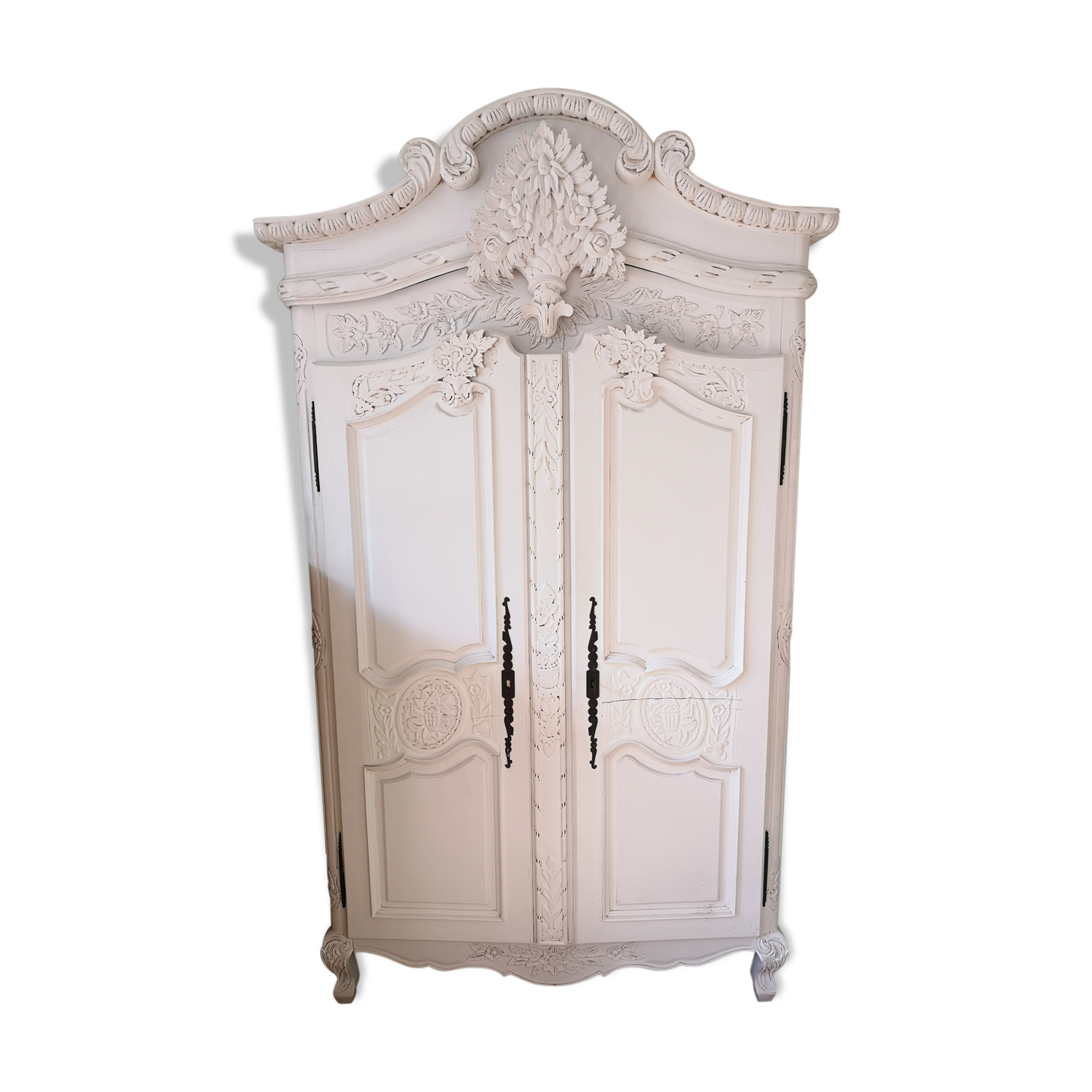 White painted Provencal cabinet