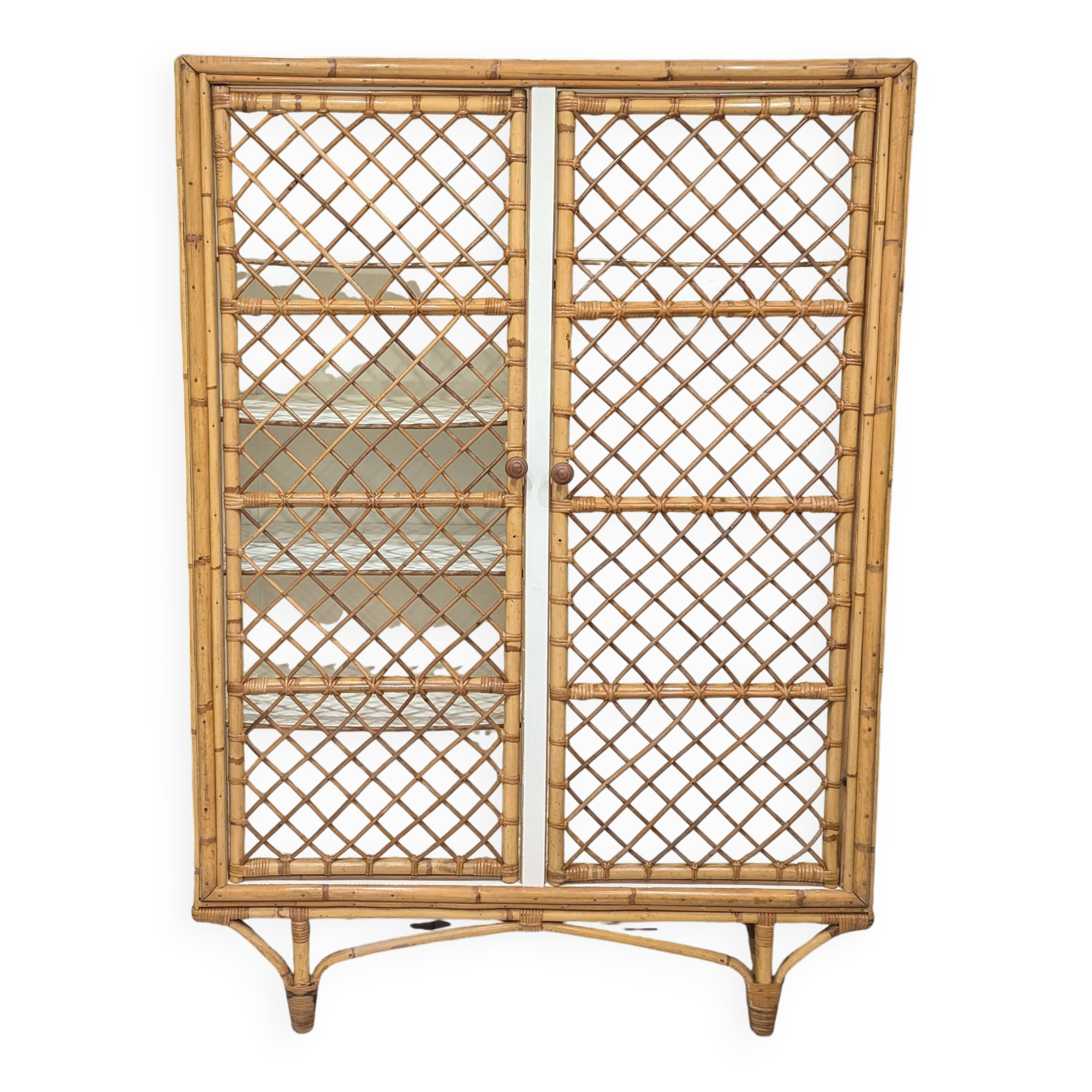 Rattan wardrobe