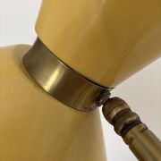 Diabolo floor lamp from the 1950s - brass & rattan - Lunel style - vintage design