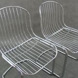 Chaises en fil de fer, années 1980