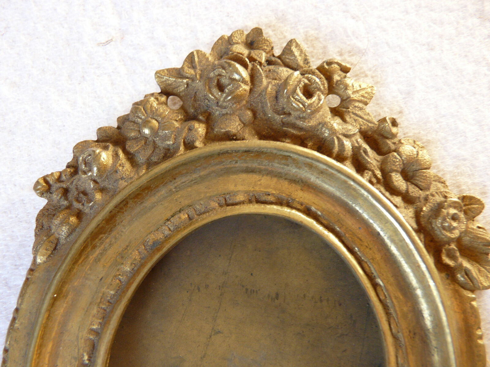 Beautiful pair of frame photo bronze gilded bronze miniature photo