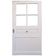 Porte d’entrée ancienne chêne vitrée H209xL116cm XVIII° serrure multi point