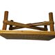 Vintage bamboo and rattan step stool