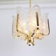 Chandelier by Carl Fagerlund Glass leaves Murano, 1960s