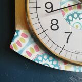 Vintage silent wall clock "Japy Folk"