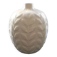 Vase blanc décor épis
